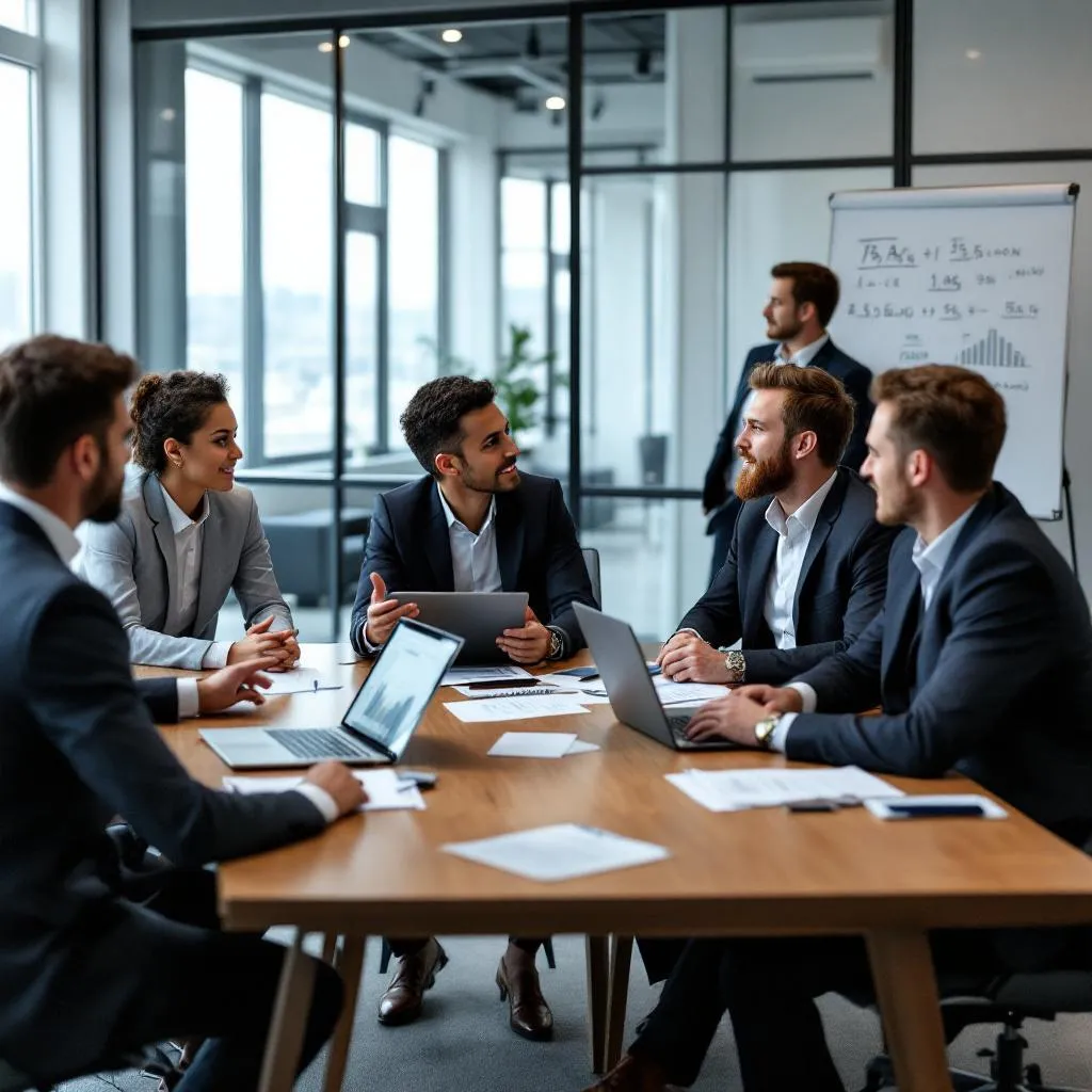 Finansal danışmanlar ve müşteriler vergi optimizasyonu stratejilerini tartışırken