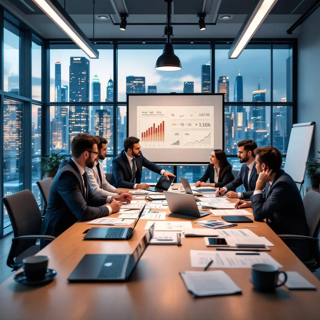 Türkiye'de vergi optimizasyonu ve finansal planlama sürecini gösteren profesyonel iş ortamı